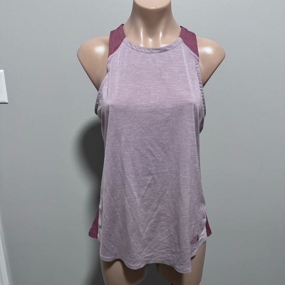 The North Face Tank Top Mauve Purple Stripe Medium - Picture 1 of 5